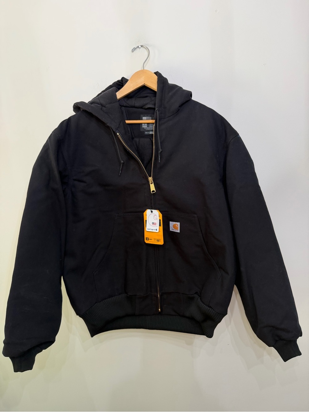 NWT Carhartt Firm Duck Insulated Flannel Lined Jacket Coat Loose Fit Men’s L
